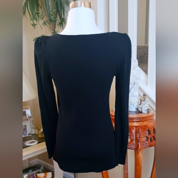 89th & Madison Square Neck Sweater S Black NWOT - Picture 3 of 8